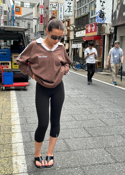 Pinky & Kamal | Long Sleeve Sport Jersey - Brown