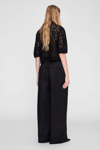 Anine Bing | Shayna Top - Black Lace