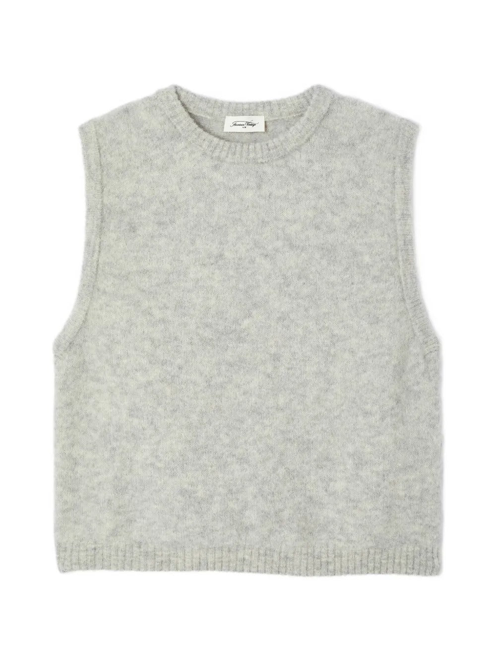 American Vintage | Vitow Sleeveless Sweater - Light Grey Melange