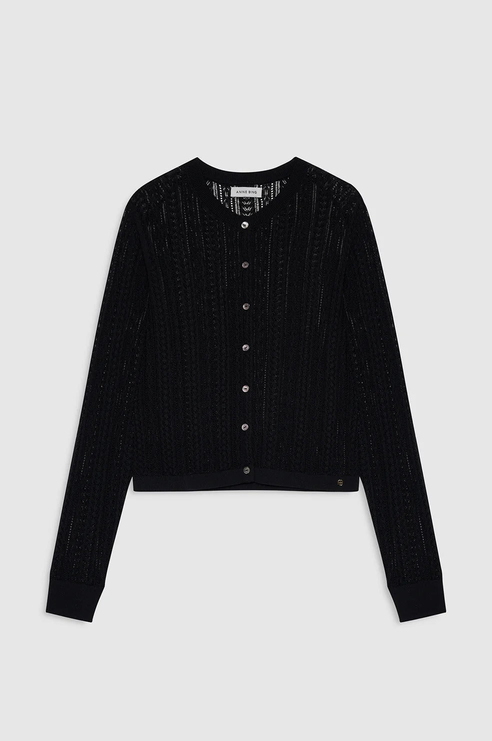 Anine Bing | Moni Crop Cardigan - Black