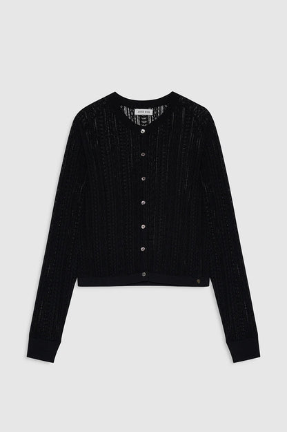 Anine Bing | Moni Crop Cardigan - Black