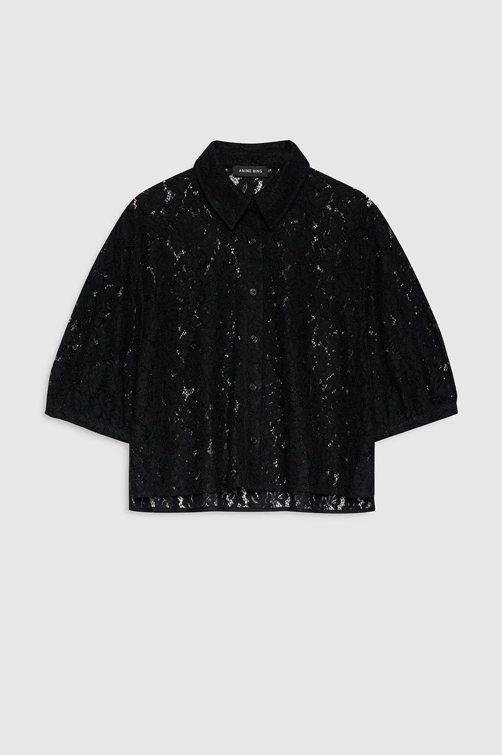 Anine Bing | Shayna Top - Black Lace