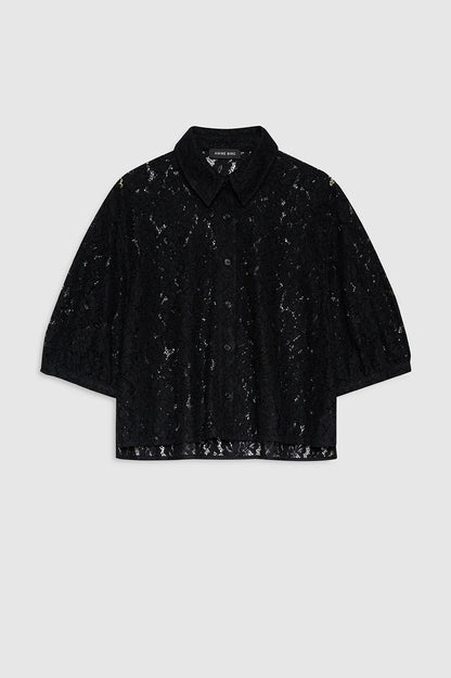 Anine Bing | Shayna Top - Black Lace