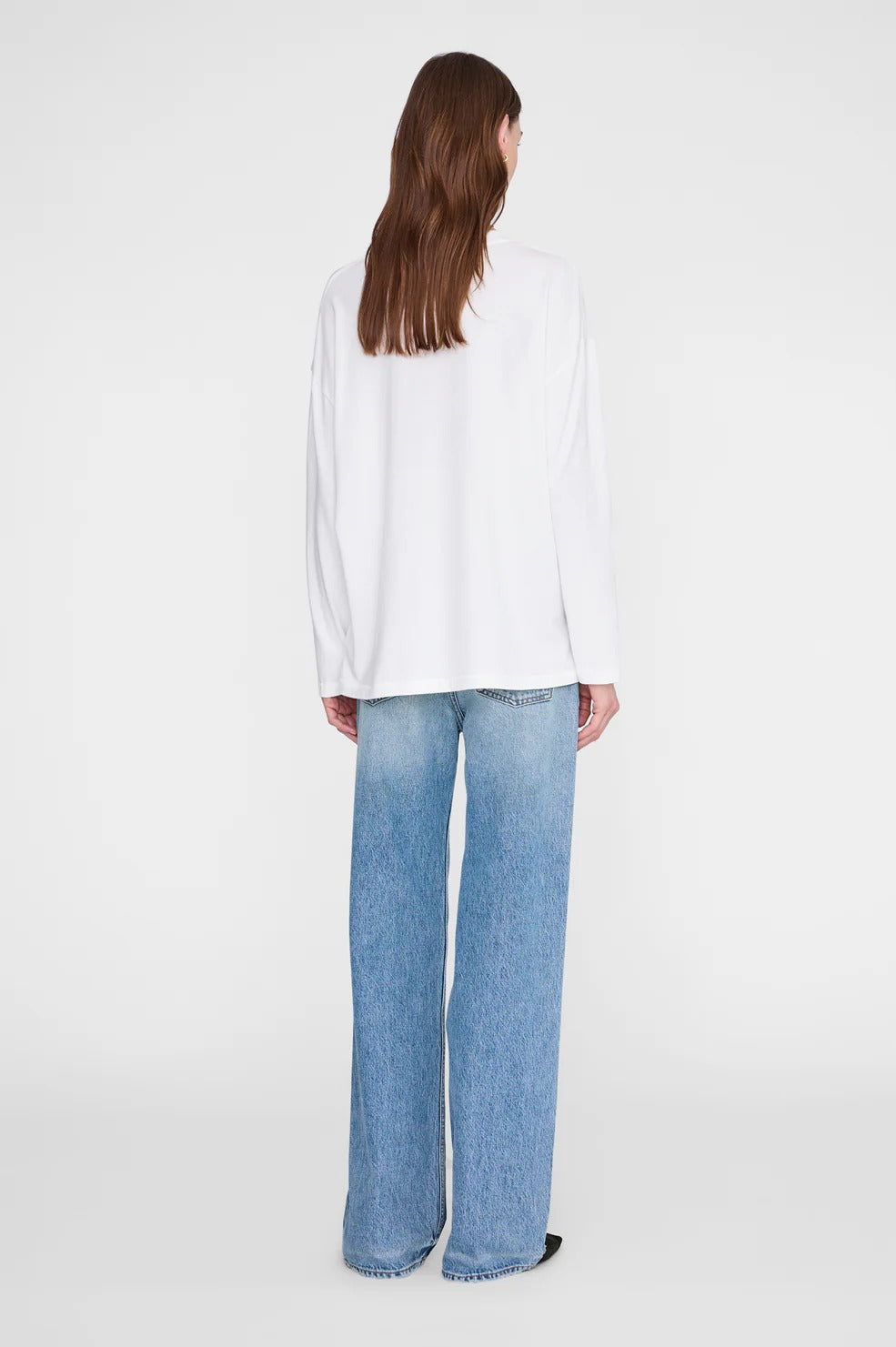Anine Bing | Ivan Long Sleeve New York Stencil - Ivory