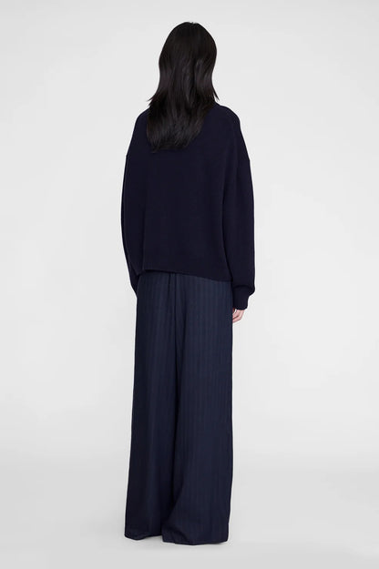 Anine Bing | Lee Polo Sweater - Navy