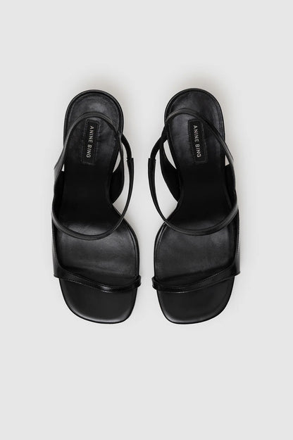 Anine Bing | Iva Sandal Smooth - Black