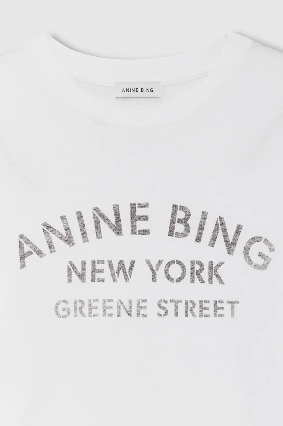 Anine Bing | Ivan Long Sleeve New York Stencil - Ivory