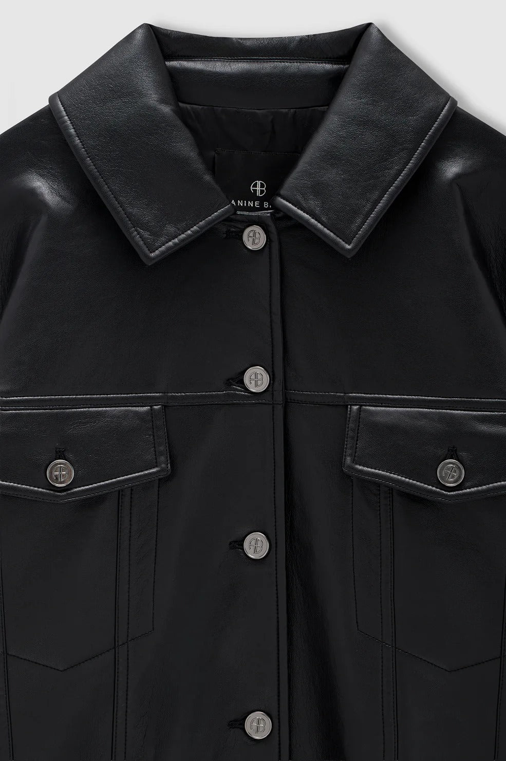Anine Bing | Rory Jacket - Black Recycled Leather