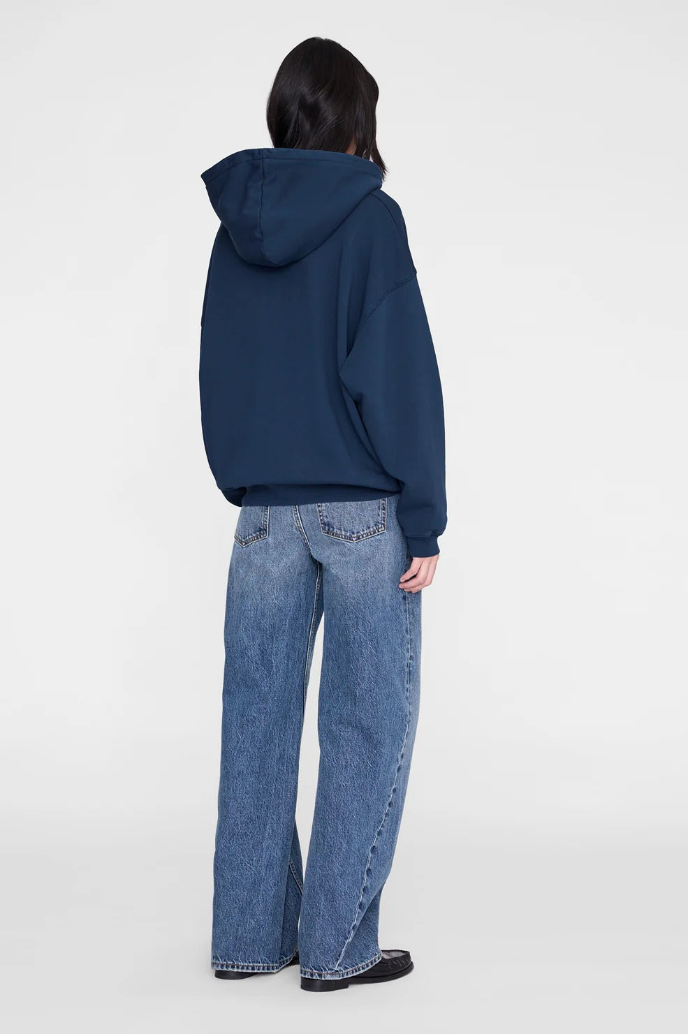 Anine Bing | Harvey Sweatshirt Melrose Stencil - Navy