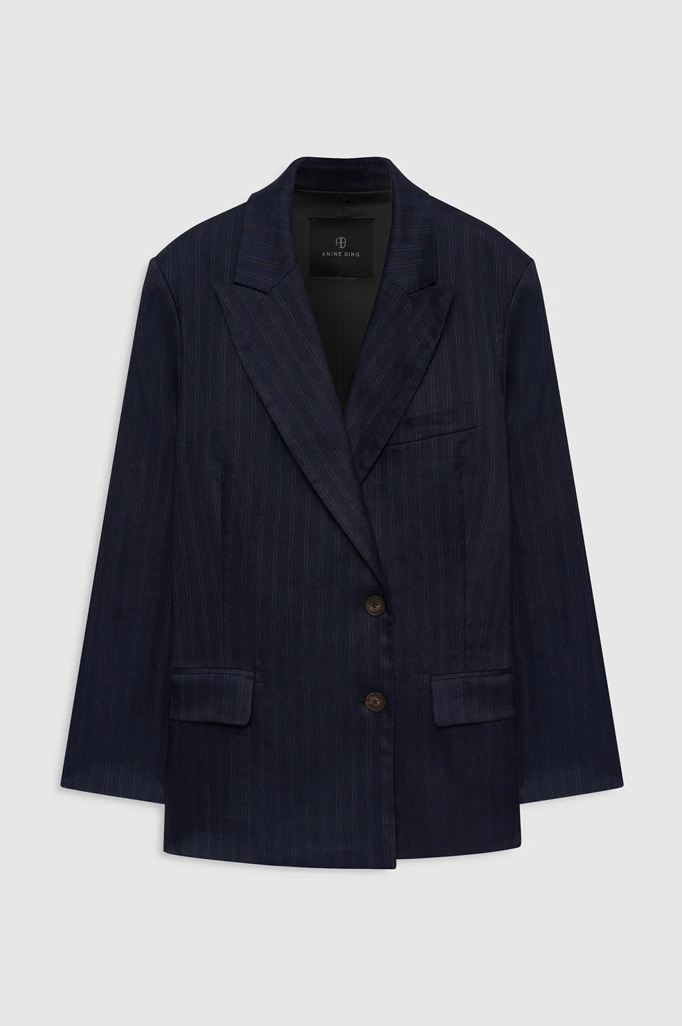 Anine Bing | Aretha Blazer - Navy Pinstripe