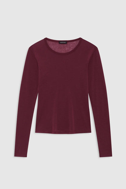 Anine Bing | Sylvie Long Sleeve Tee - Fig