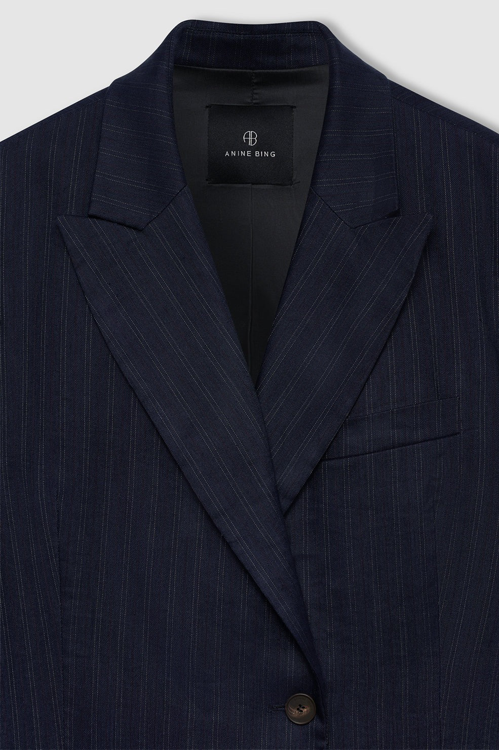 Anine Bing | Aretha Blazer - Navy Pinstripe