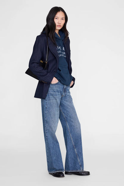 Anine Bing | Harvey Sweatshirt Melrose Stencil - Navy