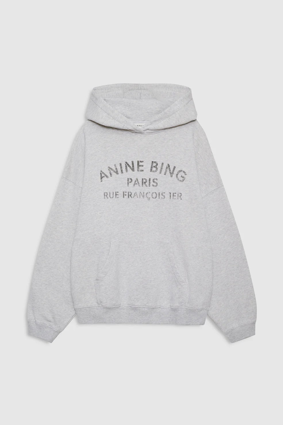 Anine Bing | Harvey Sweatshirt Paris Stencil - Heather Grey