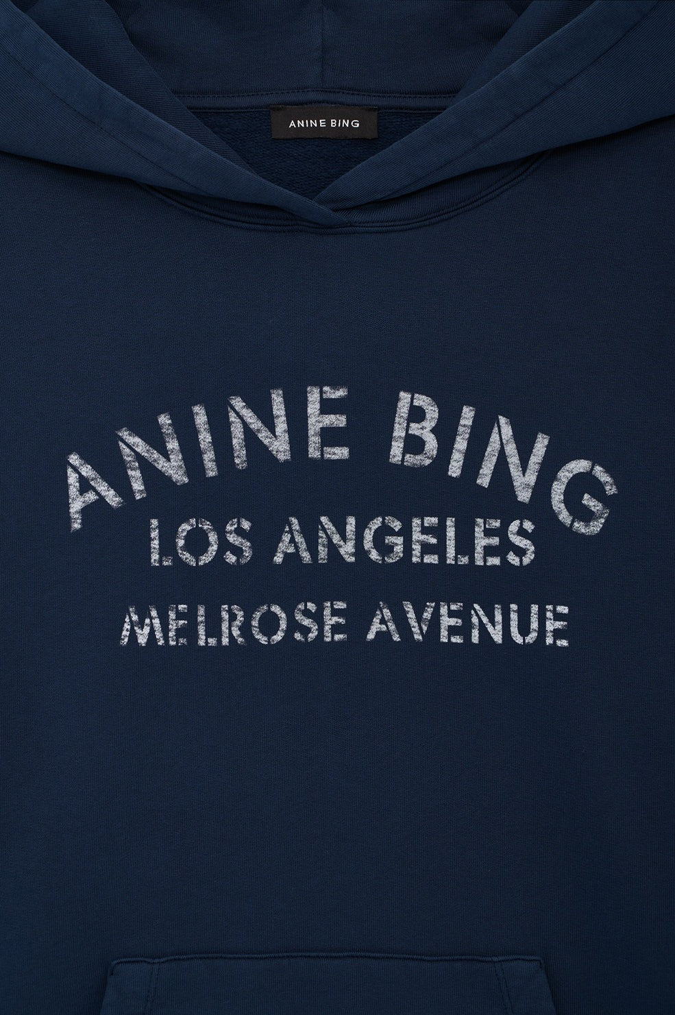Anine Bing | Harvey Sweatshirt Melrose Stencil - Navy