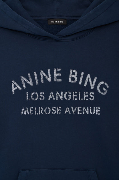 Anine Bing | Harvey Sweatshirt Melrose Stencil - Navy