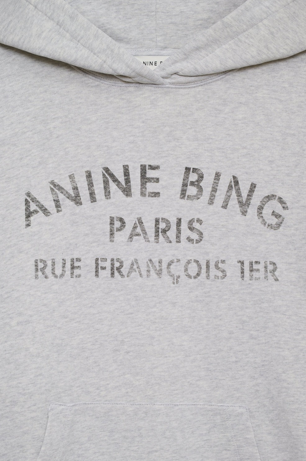 Anine Bing | Harvey Sweatshirt Paris Stencil - Heather Grey
