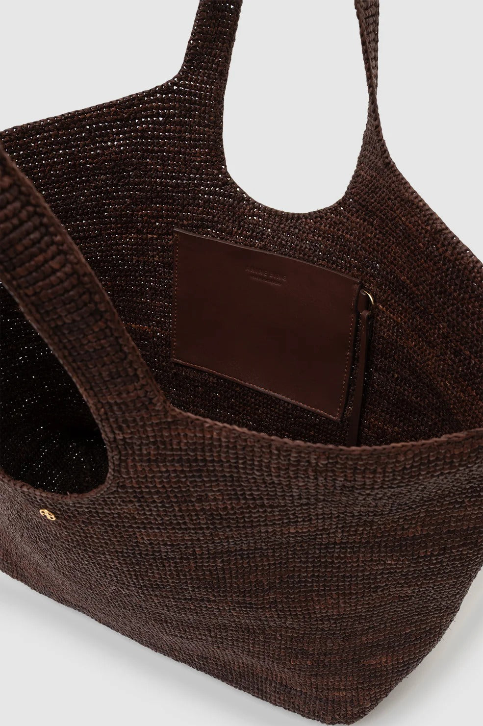 Anine Bing | Lili Tote Raphia - Dark Brown
