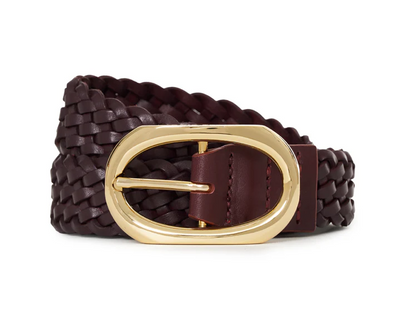 Anine Bing | Signature Link Belt Braided - Fig