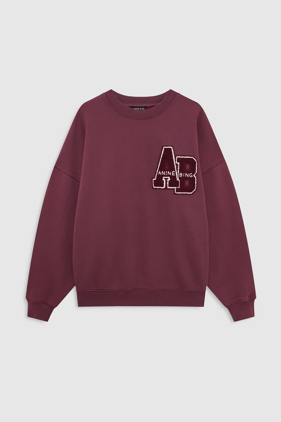 Anine Bing | Miles Sweatshirt Letterman - Fig