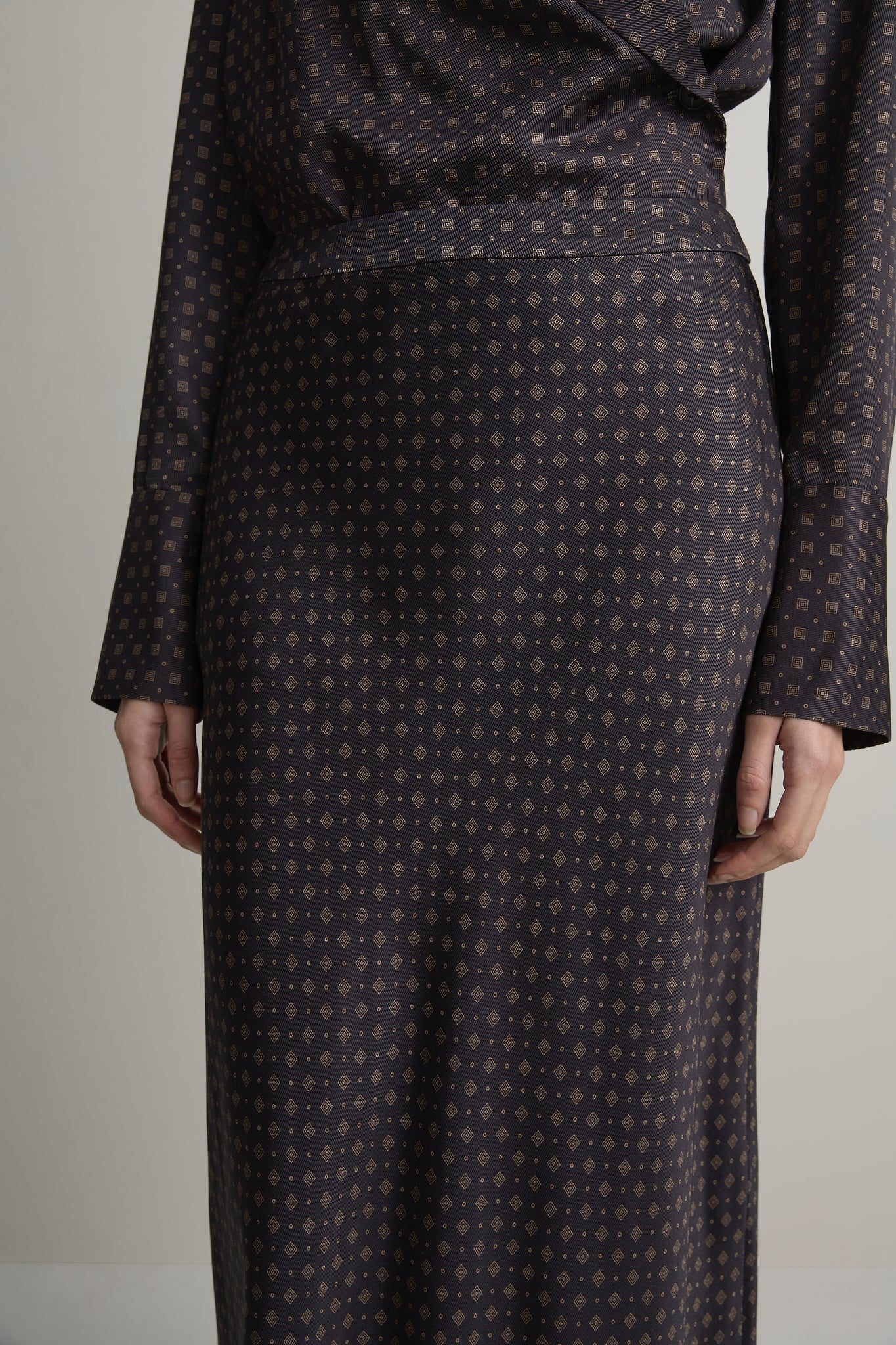A. Emery | Riva Bias Skirt - Ink Foulard