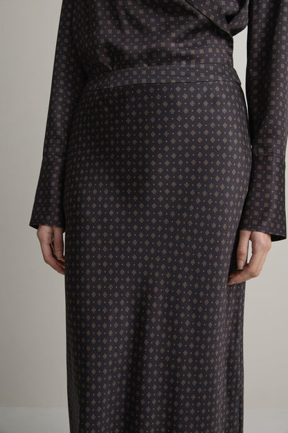 A. Emery | Riva Bias Skirt - Ink Foulard