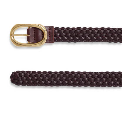 Anine Bing | Signature Link Belt Braided - Fig