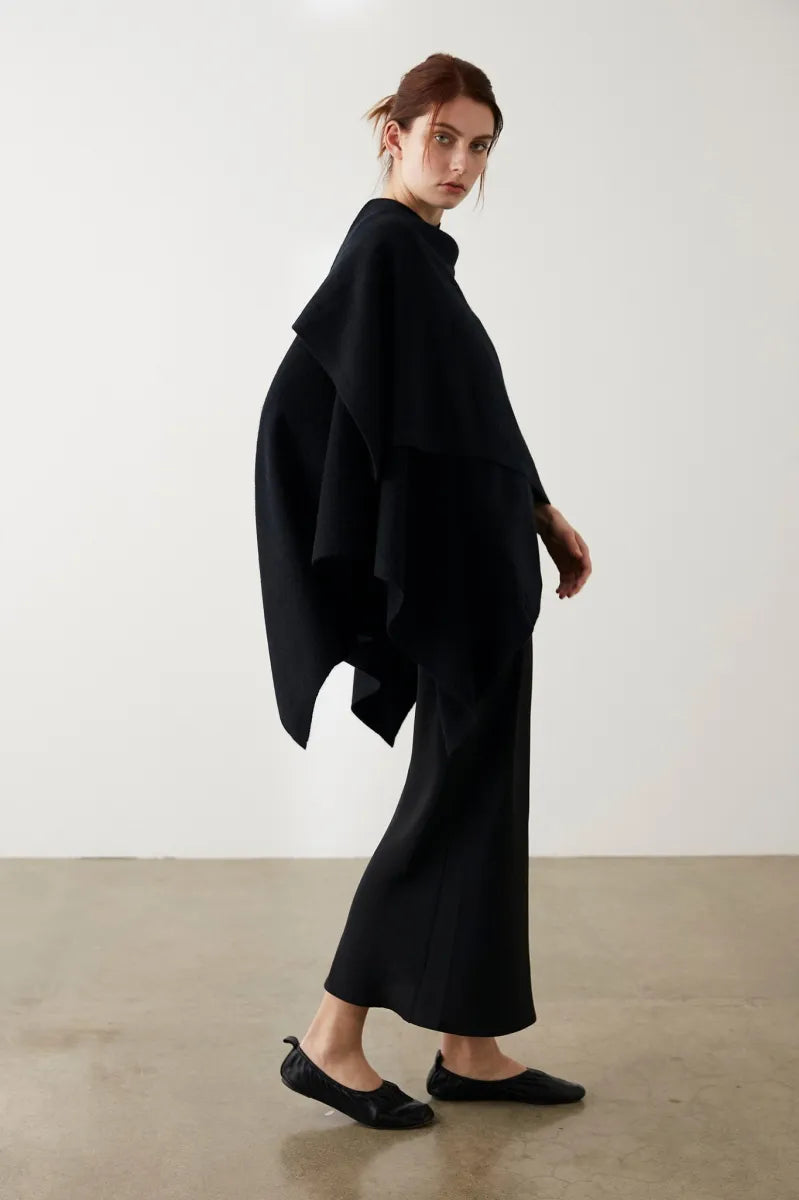 Marle | Matilda Poncho - Black
