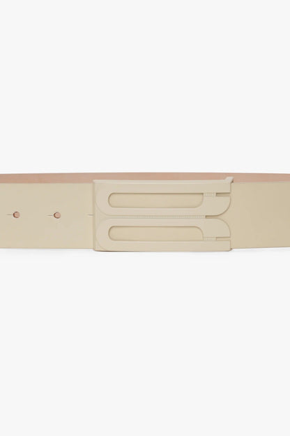 Victoria Beckham | Tonal Jumbo Frame Belt - Ivory