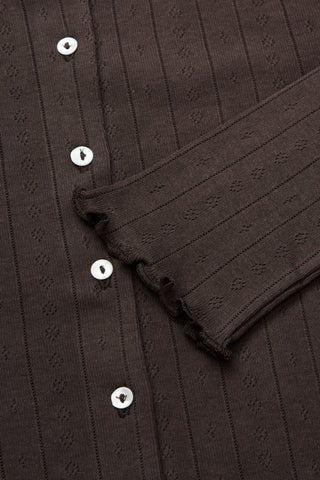 Skall Studio | Edie Cardigan - Dark Brown
