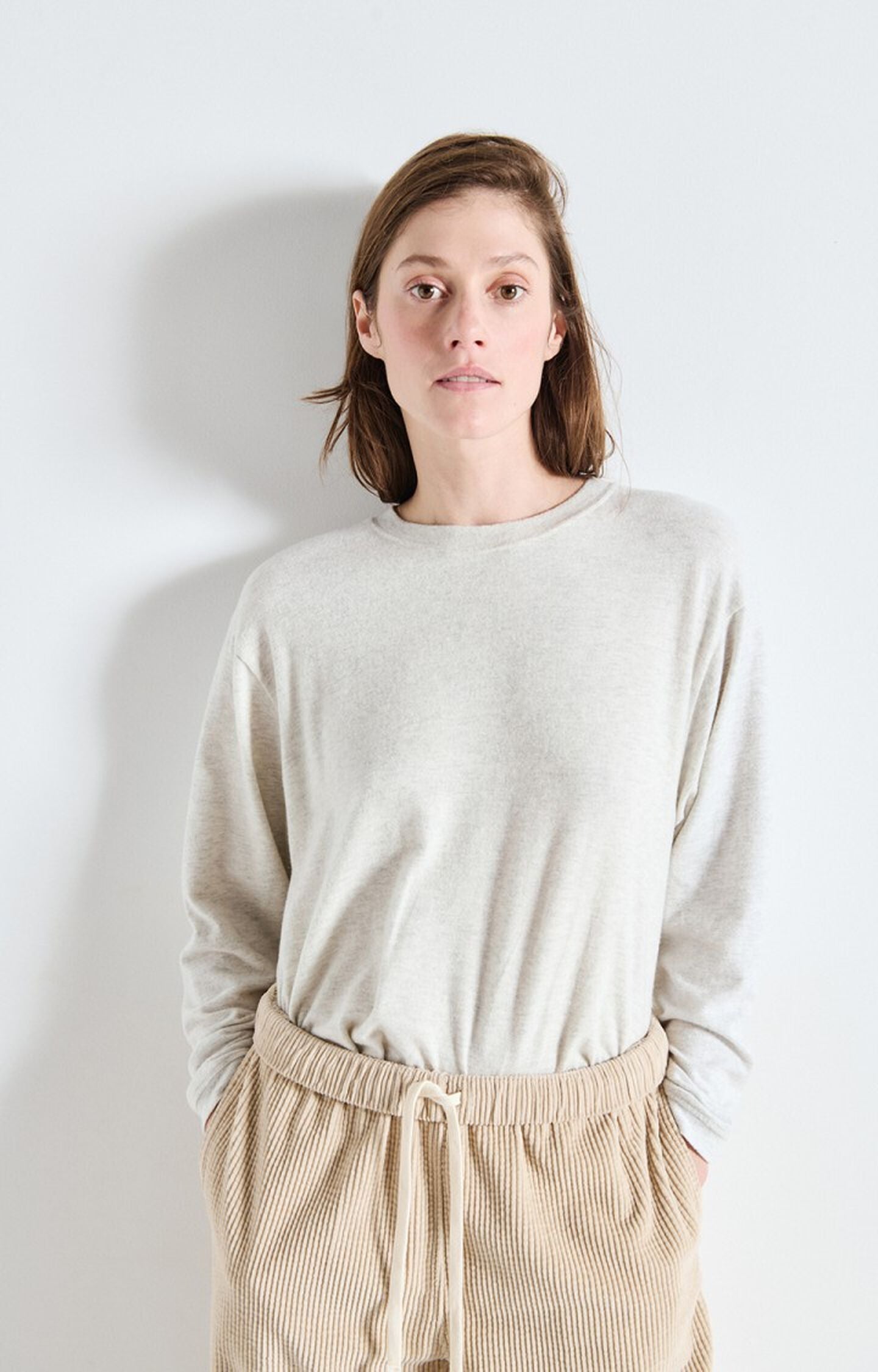 American Vintage | Ypawood L/S T.Shirt - Heather Grey