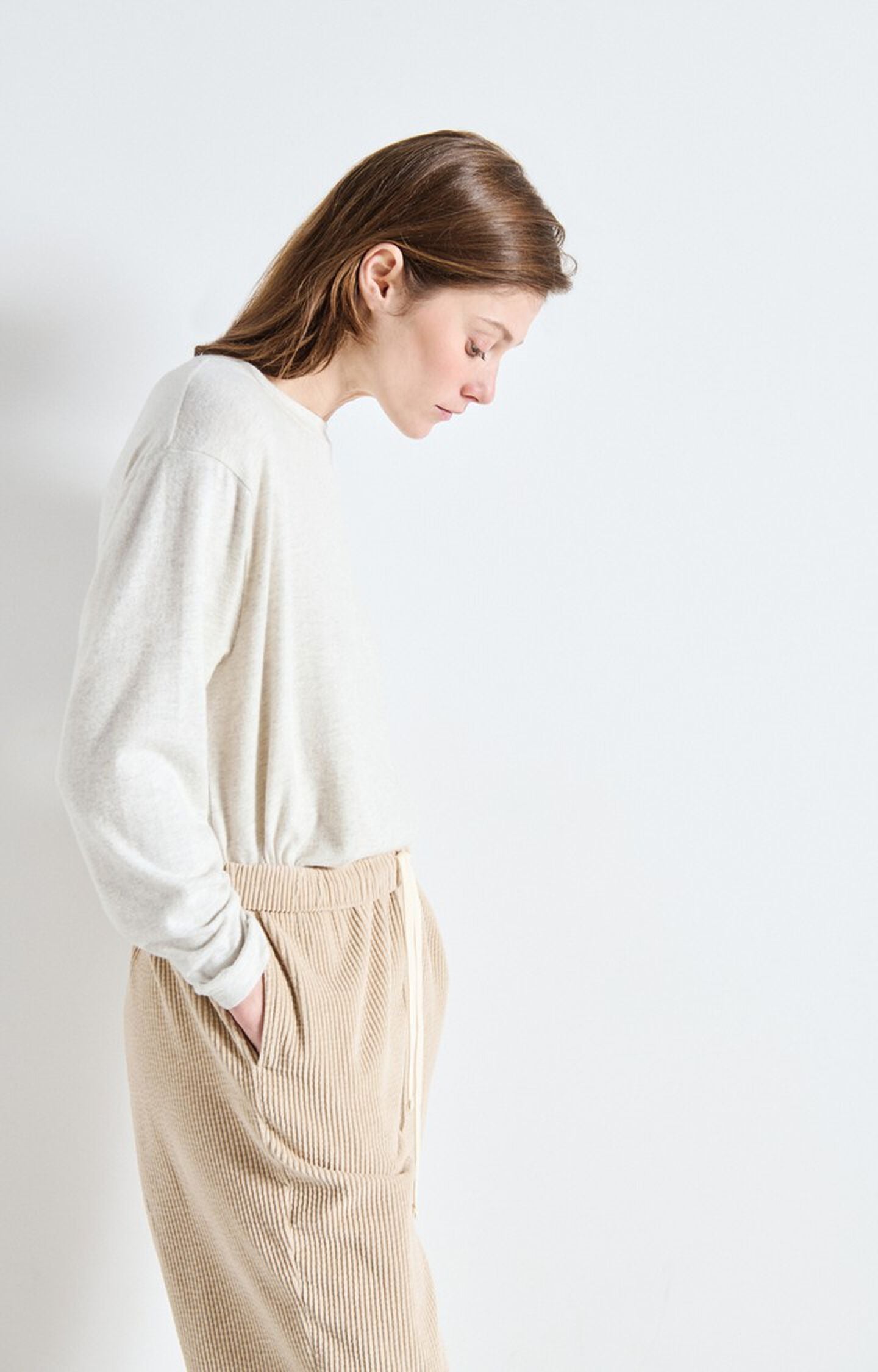 American Vintage | Ypawood L/S T.Shirt - Heather Grey