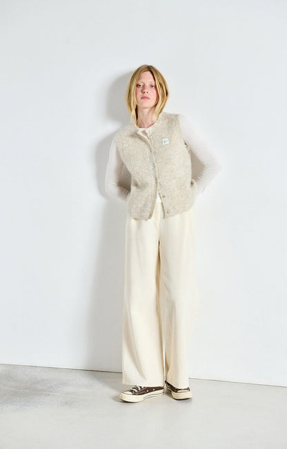 American Vintage | East Cardigan - Powder Snow Melange