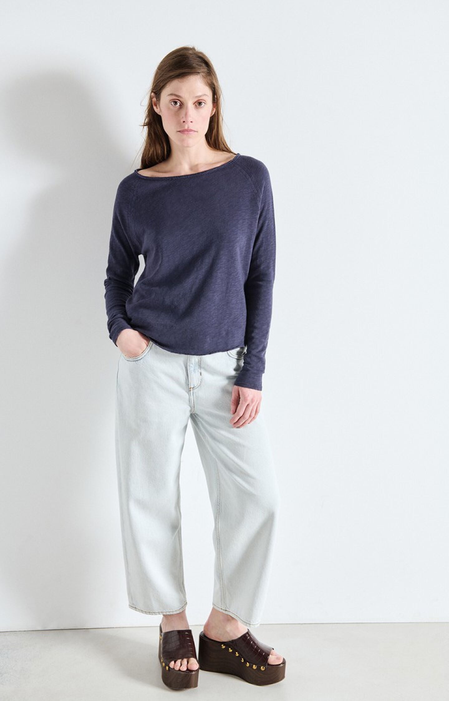 American Vintage | Sonoma L/S T.Shirt - Navy Blue Vintage