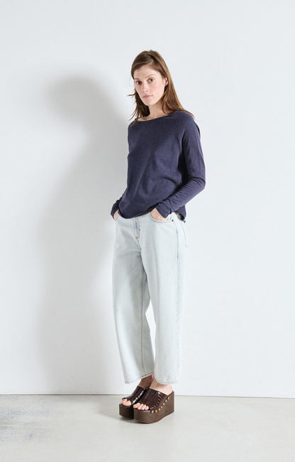 American Vintage | Sonoma L/S T.Shirt - Navy Blue Vintage
