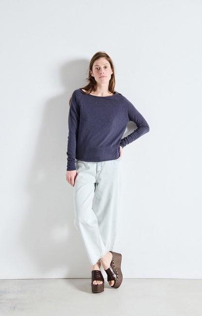 American Vintage | Sonoma L/S T.Shirt - Navy Blue Vintage