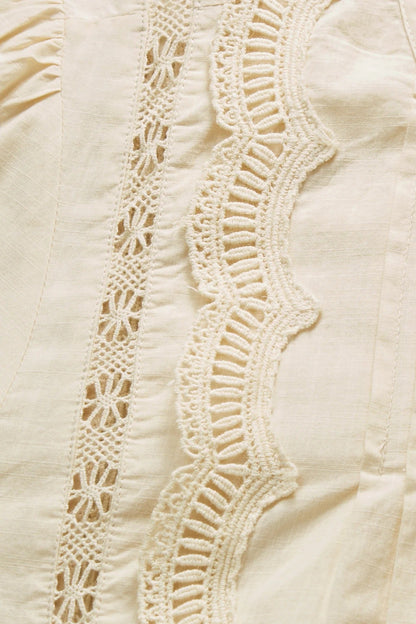 Skall Studio | Leaf Blouse - Antique Beige