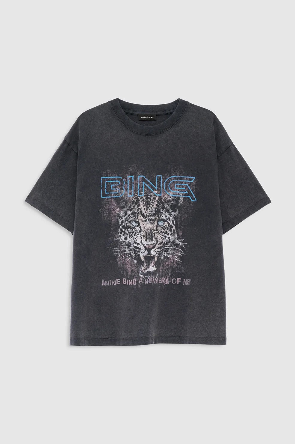 Anine Bing | Cade Tee Leo Muse - Washed Black