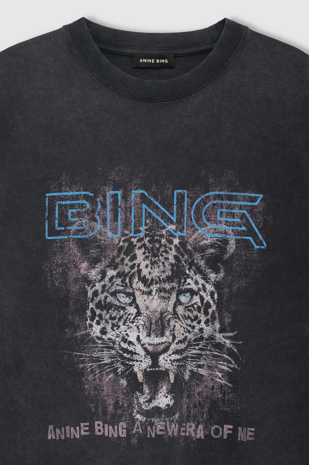 Anine Bing | Cade Tee Leo Muse - Washed Black