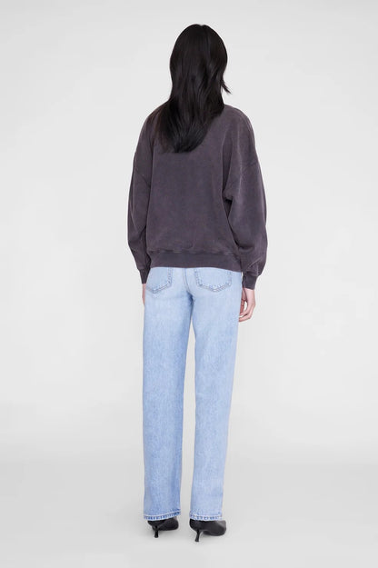 Anine Bing | Miles Sweatshirt Tiger Bing - Washed Black