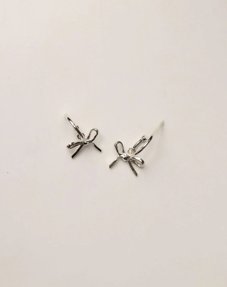 Meadowlark | Bow Signature Hoops - Silver