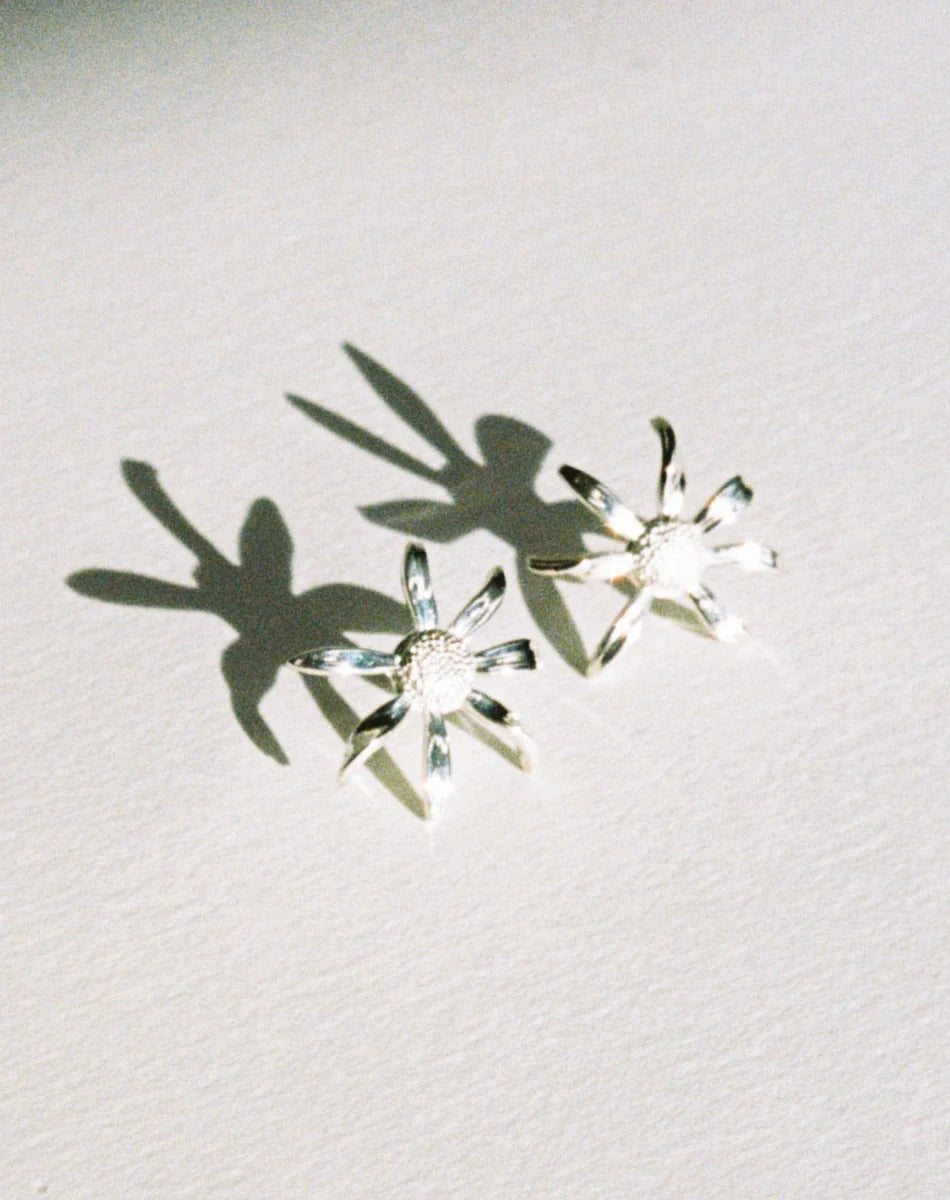 Meadowlark | Daisy Earrings Medium - Silver