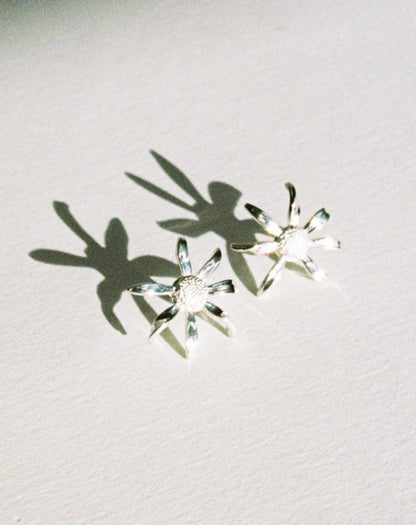Meadowlark | Daisy Earrings Medium - Silver