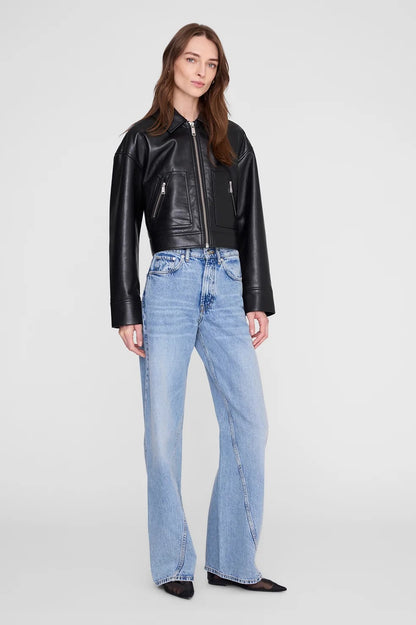 Anine Bing | Assan Jacket - Black Recycled Leather