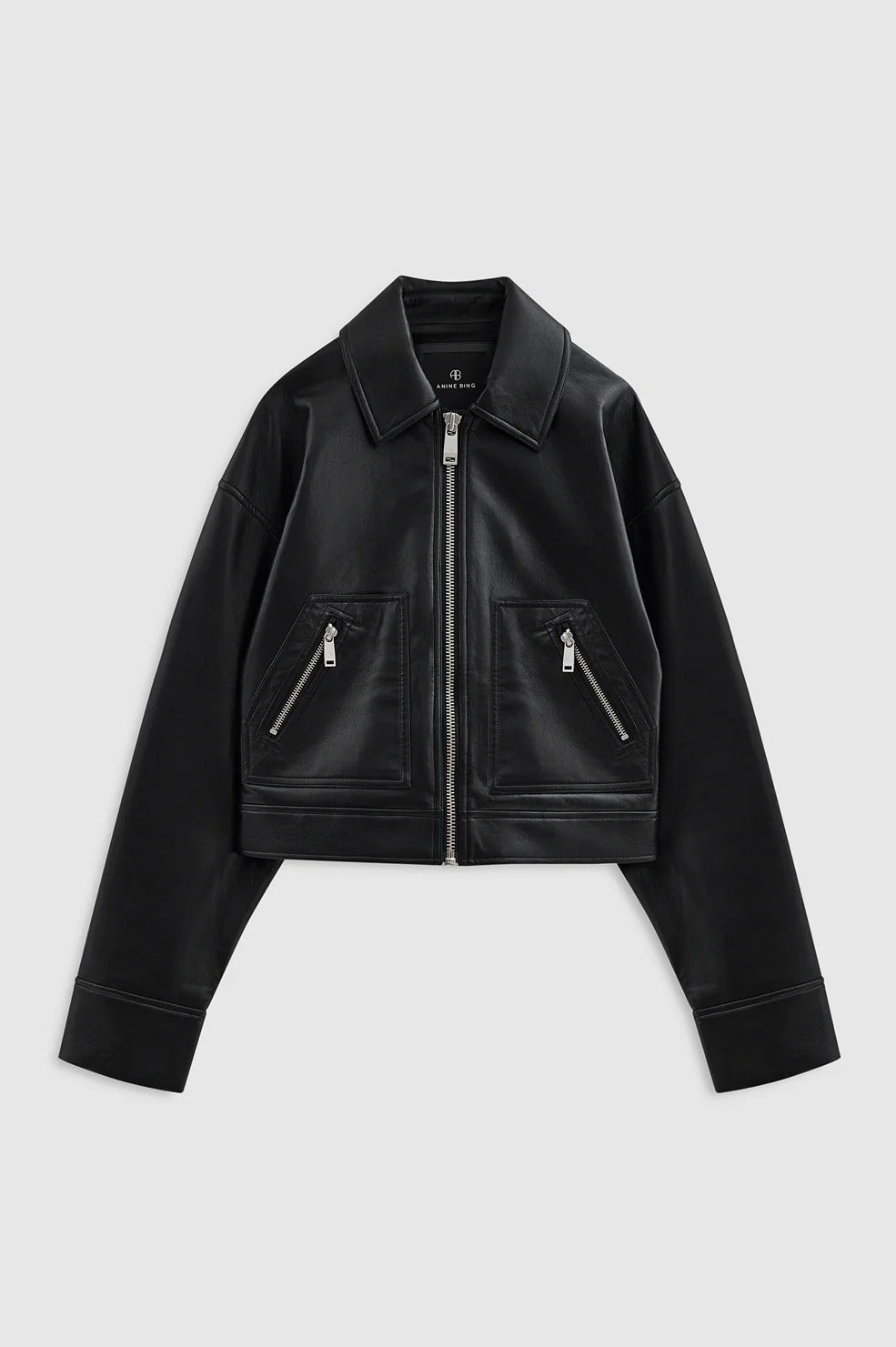 Anine Bing | Assan Jacket - Black Recycled Leather