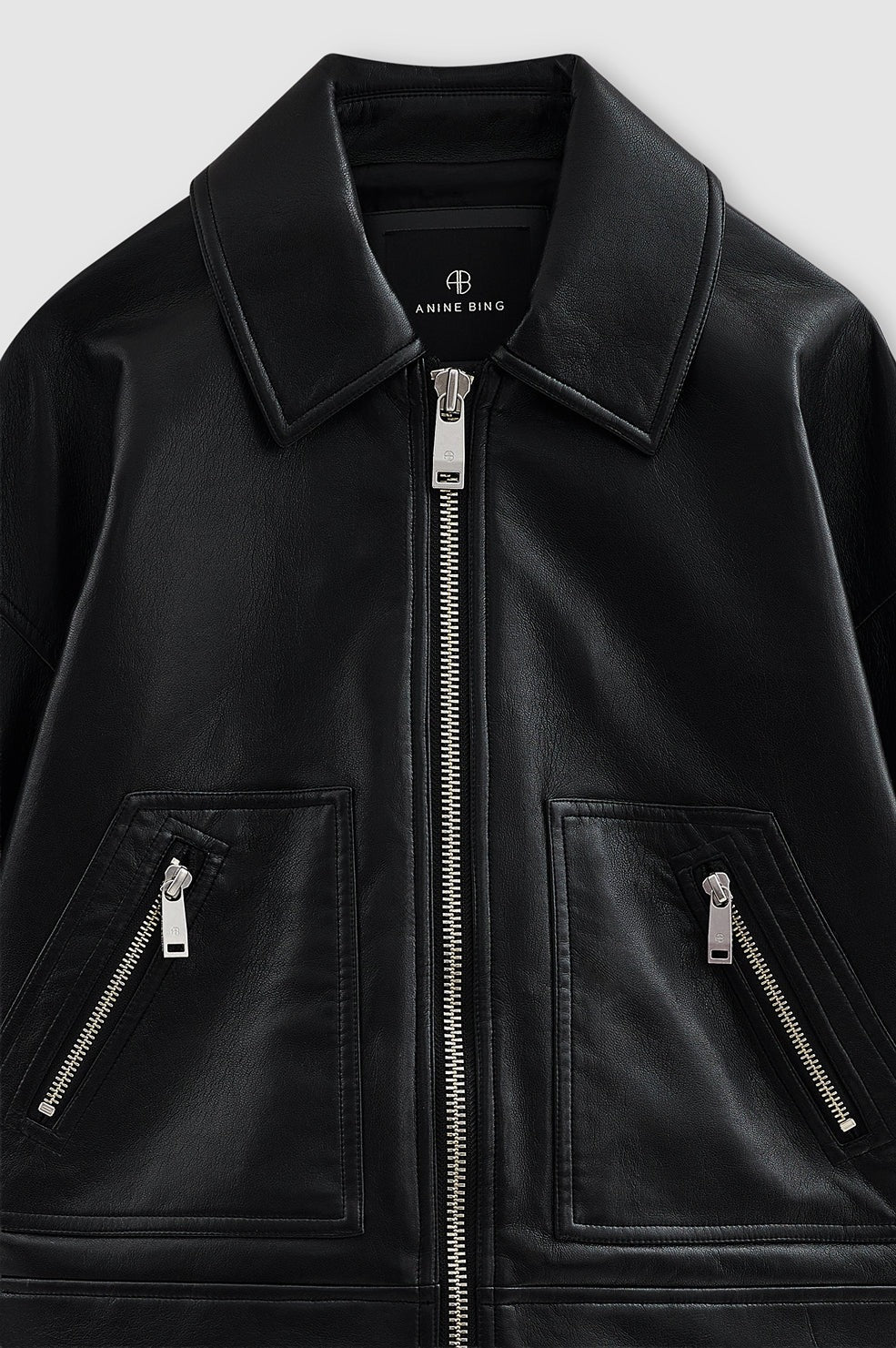 Anine Bing | Assan Jacket - Black Recycled Leather