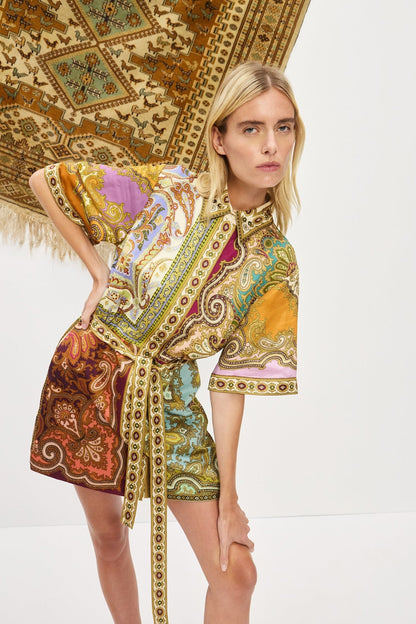 Alemais | Clemenza Spliced Mini Dress - Multi
