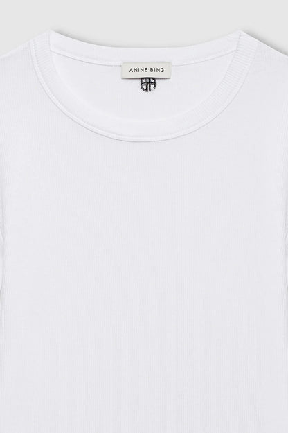 Anine Bing | Sixtine Tee Short Sleeve - White