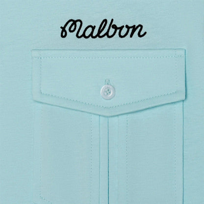 Malbon | Jesper Parnevik Pocket Polo - Aqua Blue