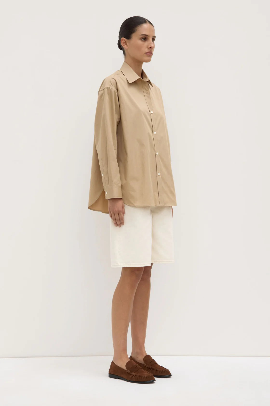 Assembly Label | Marigold Poplin Shirt - Tan